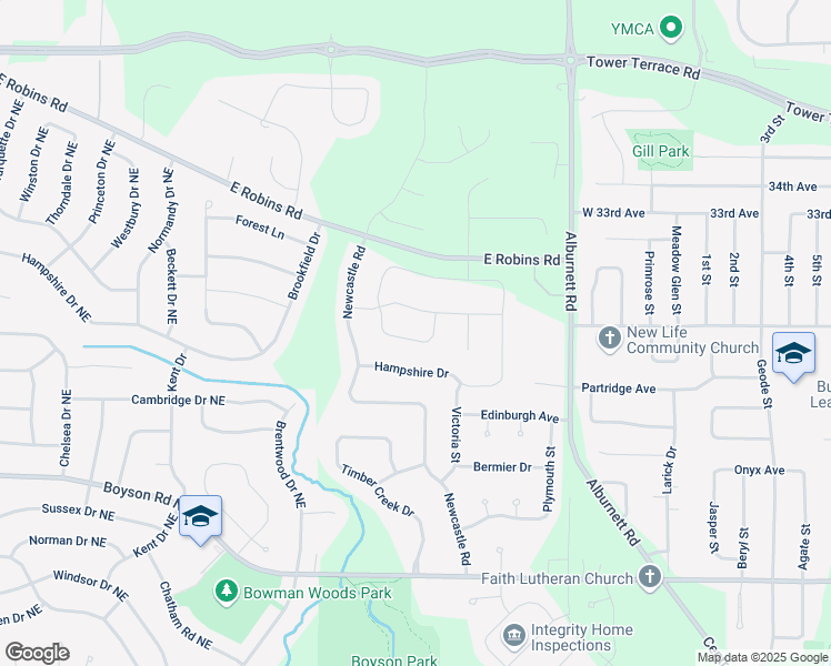 map of restaurants, bars, coffee shops, grocery stores, and more near 1096 Portsmith Circle in Marion