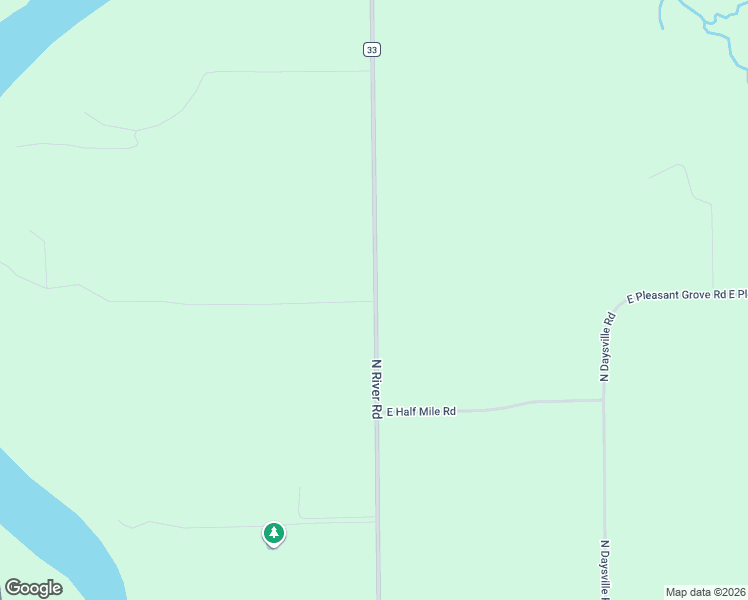 map of restaurants, bars, coffee shops, grocery stores, and more near 2422 North River Road in Oregon