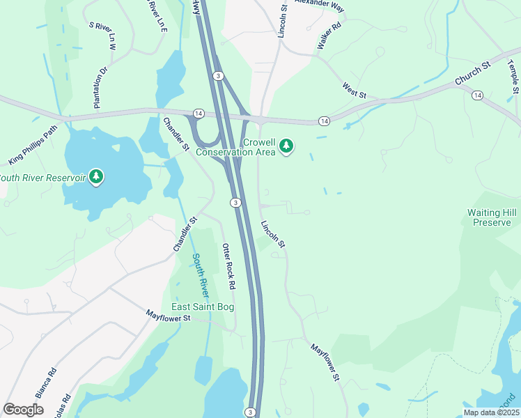 map of restaurants, bars, coffee shops, grocery stores, and more near 157 Lincoln Street in Duxbury
