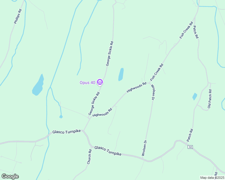 map of restaurants, bars, coffee shops, grocery stores, and more near 56 Highwoods Road in Saugerties