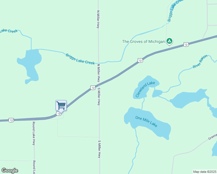 map of restaurants, bars, coffee shops, grocery stores, and more near 13817 U.S. 12 in Brooklyn