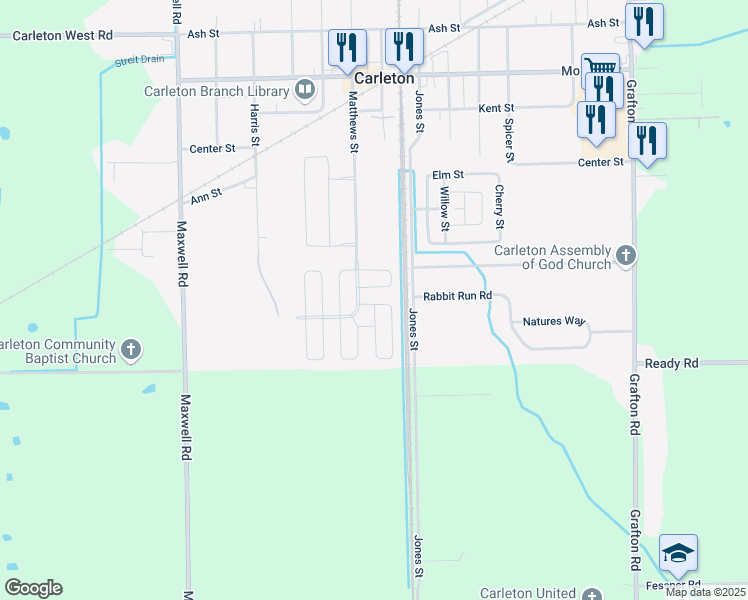 map of restaurants, bars, coffee shops, grocery stores, and more near 1059 Yale Street in Carleton