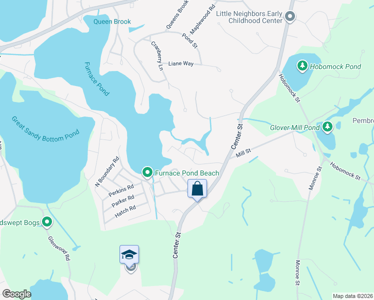 map of restaurants, bars, coffee shops, grocery stores, and more near 9 Hollywood Avenue in Pembroke