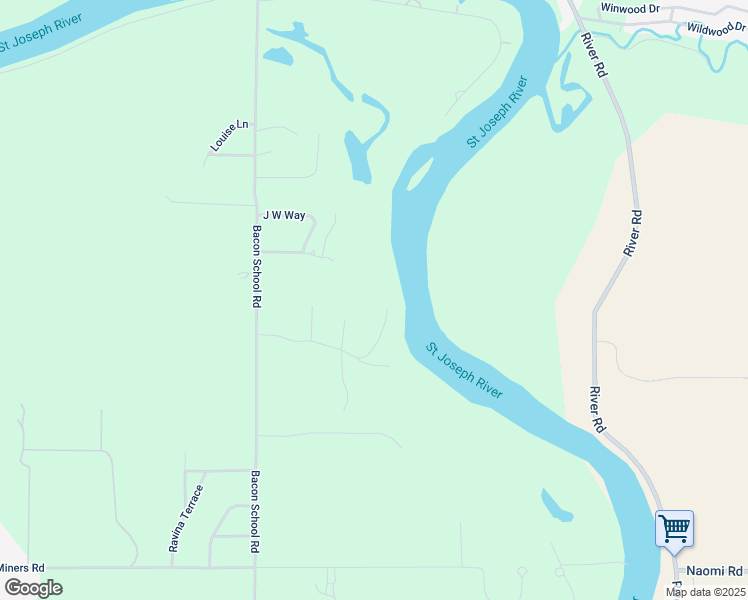 map of restaurants, bars, coffee shops, grocery stores, and more near 1900 Boardwalk in St. Joseph