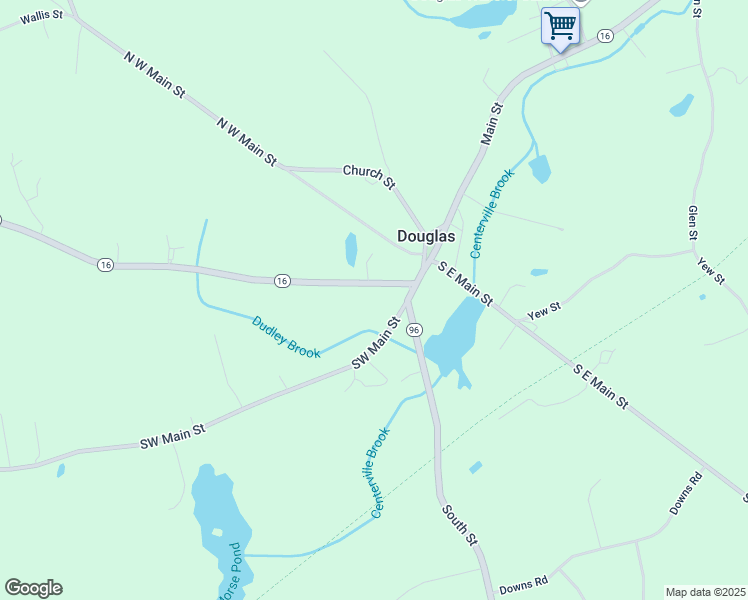map of restaurants, bars, coffee shops, grocery stores, and more near 10 Webster Street in Douglas