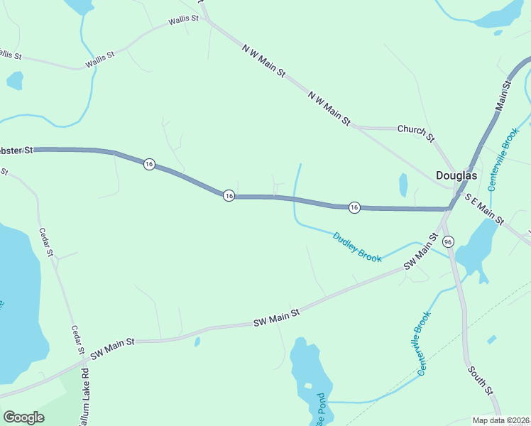 map of restaurants, bars, coffee shops, grocery stores, and more near 60 Webster Street in Douglas