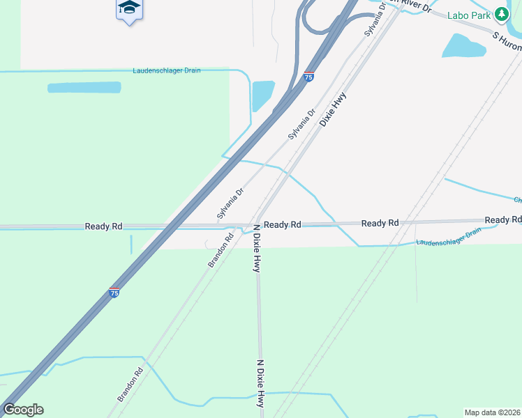 map of restaurants, bars, coffee shops, grocery stores, and more near 10229 Dixie Highway in South Rockwood