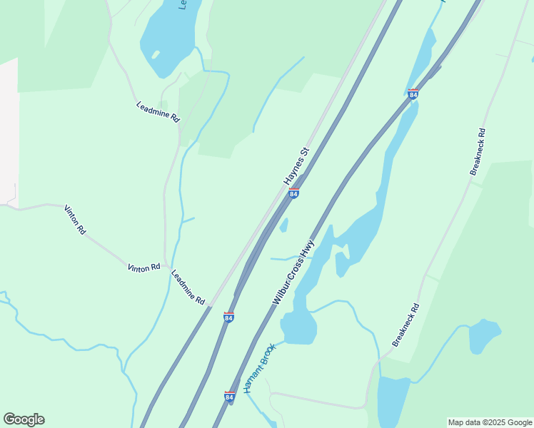map of restaurants, bars, coffee shops, grocery stores, and more near Interstate 84 in Sturbridge