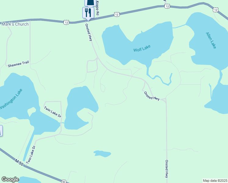 map of restaurants, bars, coffee shops, grocery stores, and more near 300 Marr Lake in Brooklyn