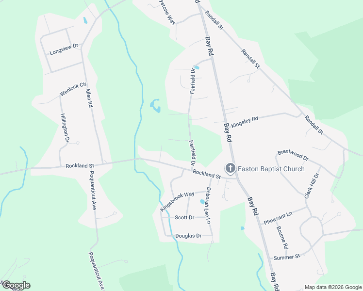 map of restaurants, bars, coffee shops, grocery stores, and more near 8 Waterbury Lane in Easton