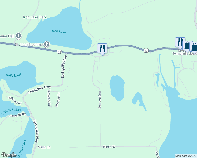 map of restaurants, bars, coffee shops, grocery stores, and more near 11000 Harrington Place in Brooklyn