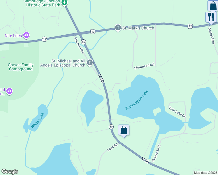 map of restaurants, bars, coffee shops, grocery stores, and more near 215 Washington Lake in Brooklyn