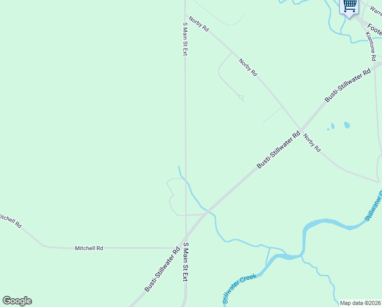 map of restaurants, bars, coffee shops, grocery stores, and more near 1271 South Main Street Extension in Jamestown