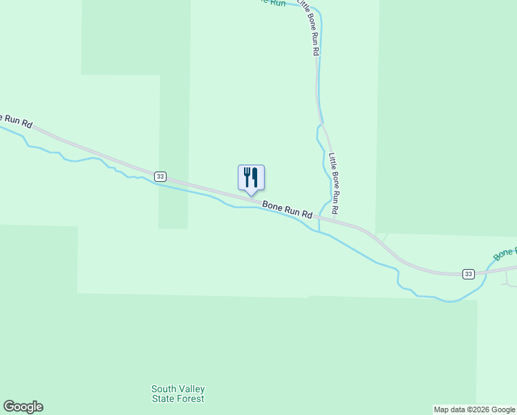 map of restaurants, bars, coffee shops, grocery stores, and more near 12045 Bone Run Road in Frewsburg