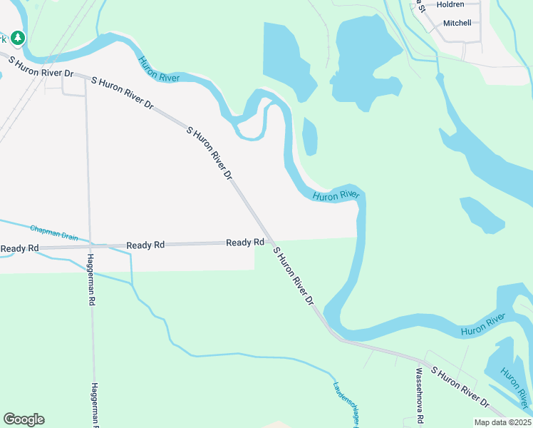 map of restaurants, bars, coffee shops, grocery stores, and more near 7603 South Huron River Drive in South Rockwood