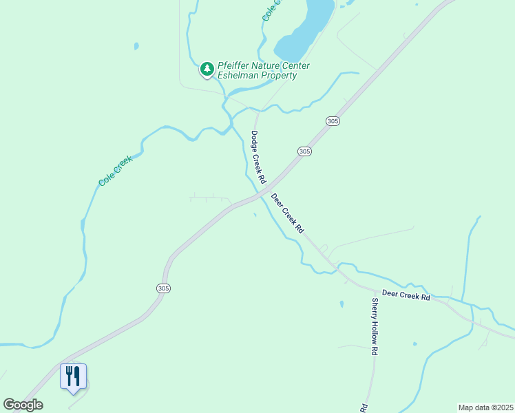 map of restaurants, bars, coffee shops, grocery stores, and more near 1280 Portville-Obi Road in Portville