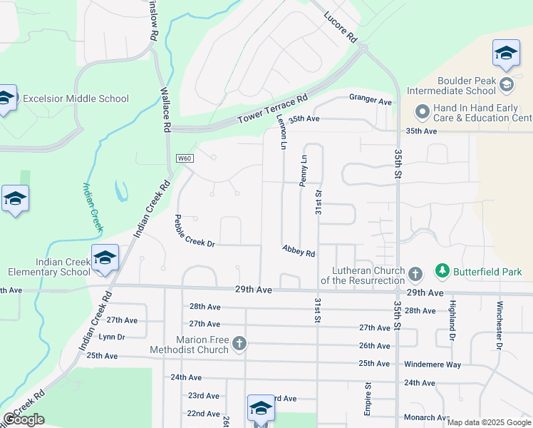 map of restaurants, bars, coffee shops, grocery stores, and more near 3305 Edgebrooke Drive in Marion