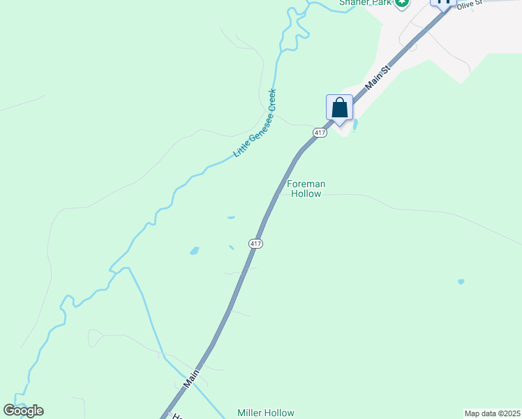 map of restaurants, bars, coffee shops, grocery stores, and more near 7790 New York 417 in Bolivar