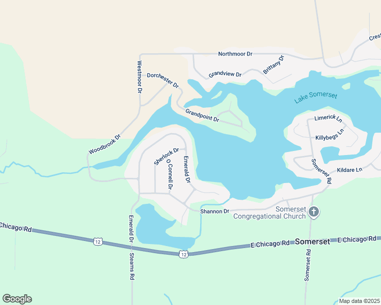 map of restaurants, bars, coffee shops, grocery stores, and more near 10824 Emerald Drive in Cement City