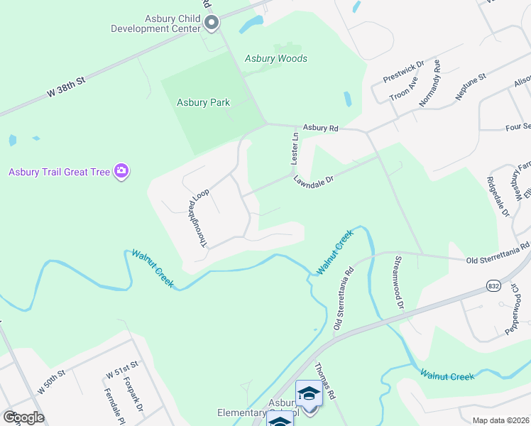 map of restaurants, bars, coffee shops, grocery stores, and more near Hialeah Ct in Erie