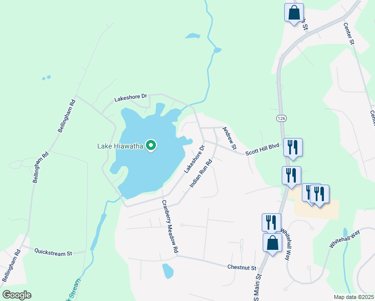 map of restaurants, bars, coffee shops, grocery stores, and more near 10 Bernier Lane in Bellingham