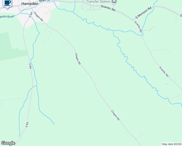 map of restaurants, bars, coffee shops, grocery stores, and more near 179 Chapin Road in Hampden