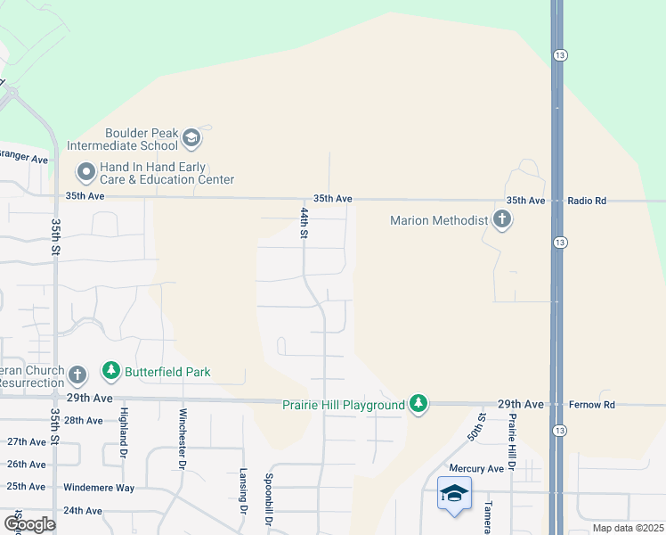 map of restaurants, bars, coffee shops, grocery stores, and more near 4403 Hastings Drive in Marion