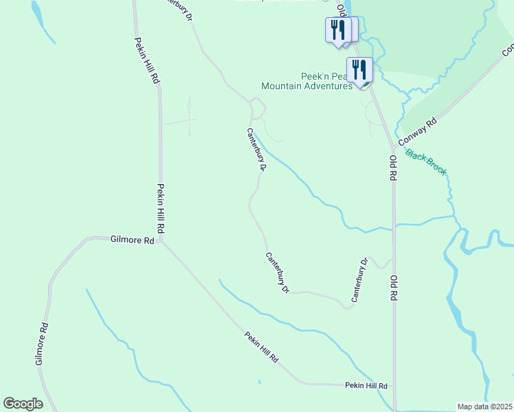 map of restaurants, bars, coffee shops, grocery stores, and more near 8441 Canterbury Drive in Clymer