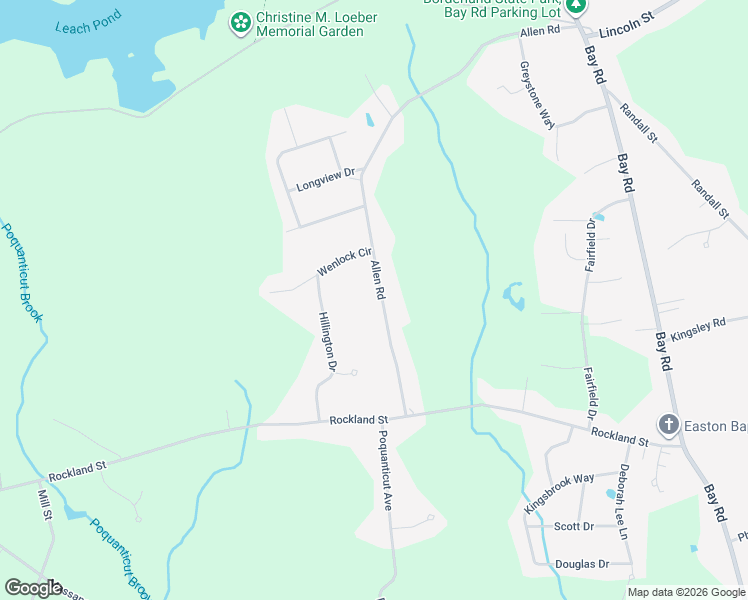 map of restaurants, bars, coffee shops, grocery stores, and more near 114 Allen Road in Easton