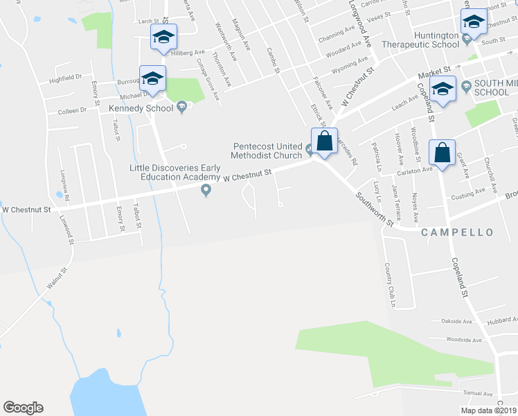 map of restaurants, bars, coffee shops, grocery stores, and more near 46 Alexandra's Way in Brockton