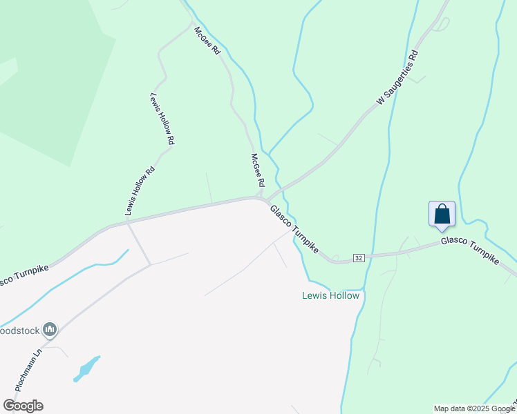 map of restaurants, bars, coffee shops, grocery stores, and more near 1909 Glasco Turnpike in Woodstock