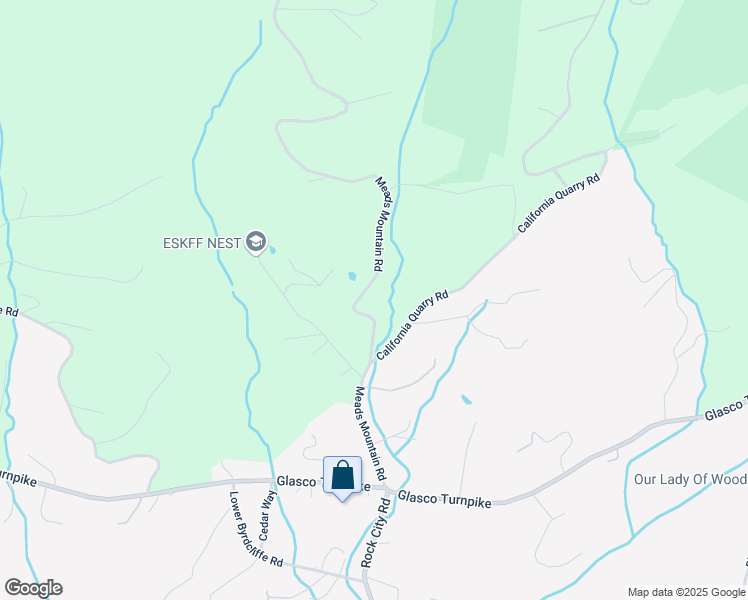 map of restaurants, bars, coffee shops, grocery stores, and more near 76 Meads Mountain Road in Woodstock