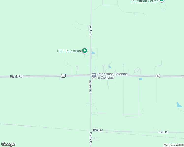 map of restaurants, bars, coffee shops, grocery stores, and more near 45W990 Plank Road in Hampshire