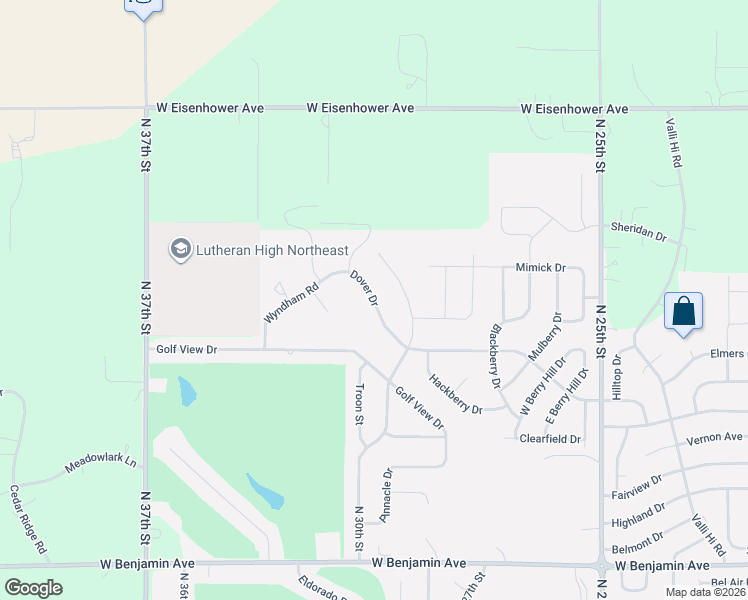 map of restaurants, bars, coffee shops, grocery stores, and more near 3109 Dover Drive in Norfolk