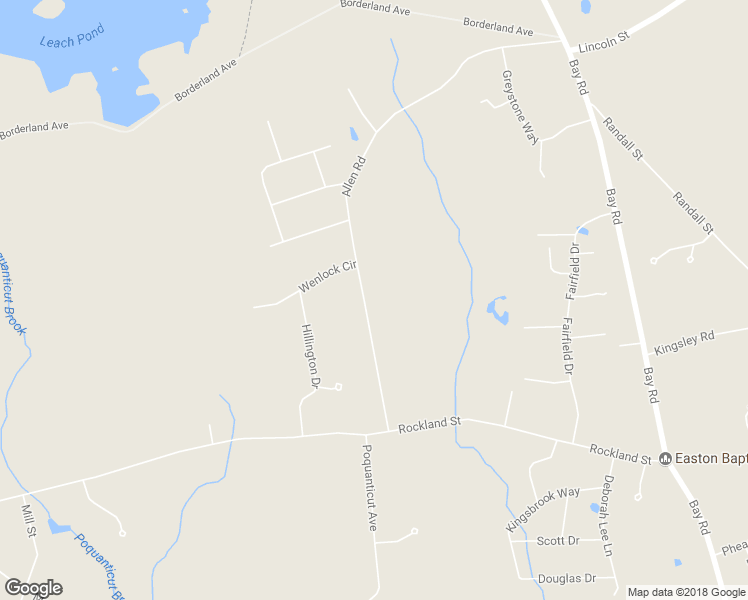 map of restaurants, bars, coffee shops, grocery stores, and more near 114 Allen Road in Easton