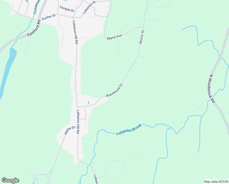map of restaurants, bars, coffee shops, grocery stores, and more near Brentwood Drive in Southbridge