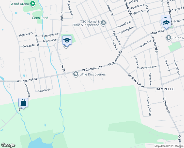 map of restaurants, bars, coffee shops, grocery stores, and more near 46 Alexandra's Way in Brockton