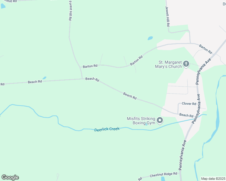 map of restaurants, bars, coffee shops, grocery stores, and more near 621 Beach Road in Apalachin