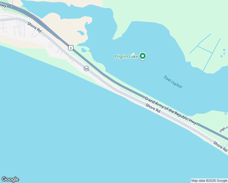 map of restaurants, bars, coffee shops, grocery stores, and more near 535 Massachusetts 6A in Provincetown