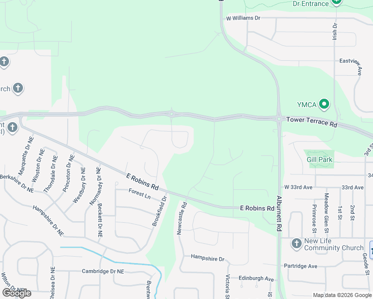 map of restaurants, bars, coffee shops, grocery stores, and more near 3462 Barnsley Circle in Marion