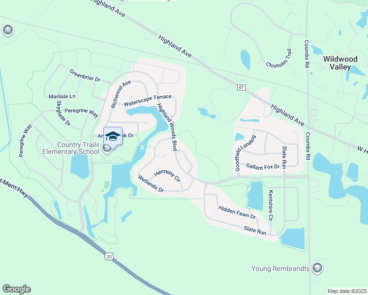 map of restaurants, bars, coffee shops, grocery stores, and more near 741 Winged Elm in Elgin