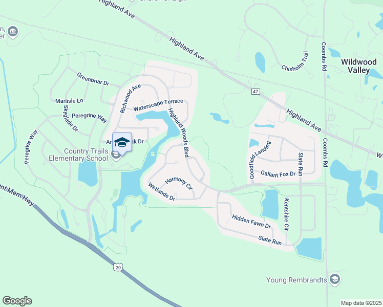 map of restaurants, bars, coffee shops, grocery stores, and more near 741 Winged Elm in Elgin
