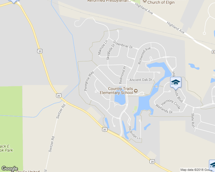 map of restaurants, bars, coffee shops, grocery stores, and more near 3678 Broadleaf Avenue in Elgin