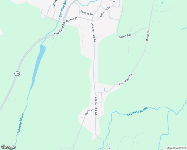 map of restaurants, bars, coffee shops, grocery stores, and more near 195 Lebanon Hill Road in Southbridge