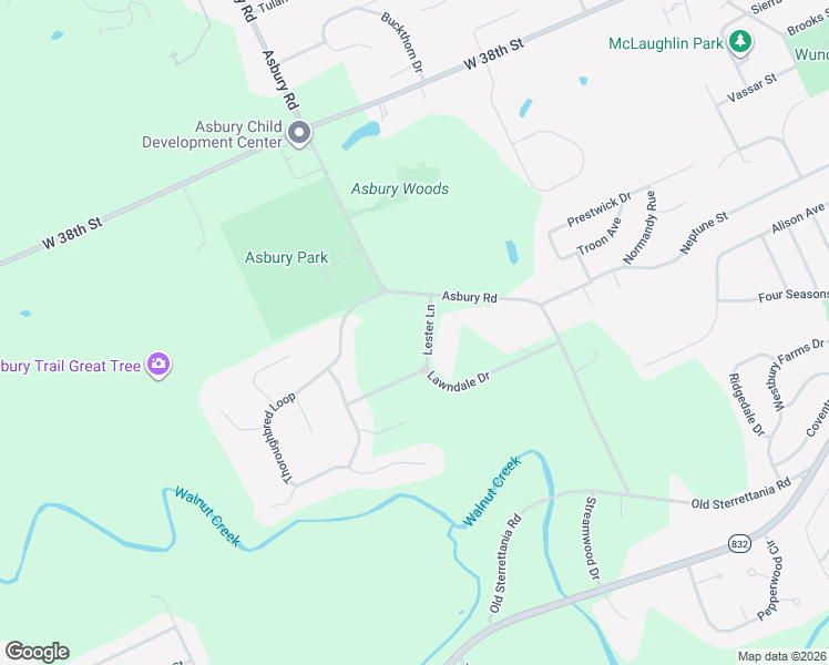 map of restaurants, bars, coffee shops, grocery stores, and more near 4340 Lester Lane in Erie