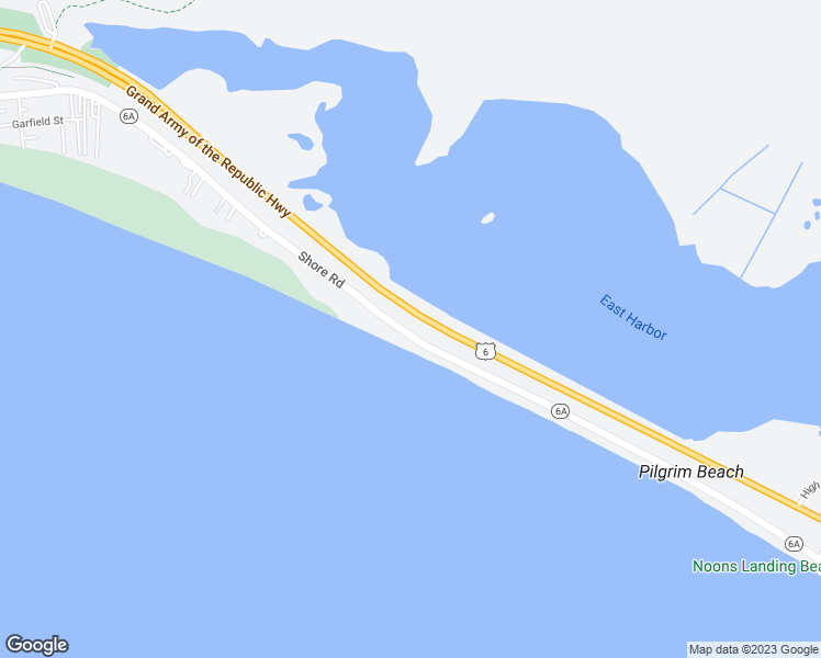 map of restaurants, bars, coffee shops, grocery stores, and more near 535 Massachusetts 6A in Provincetown