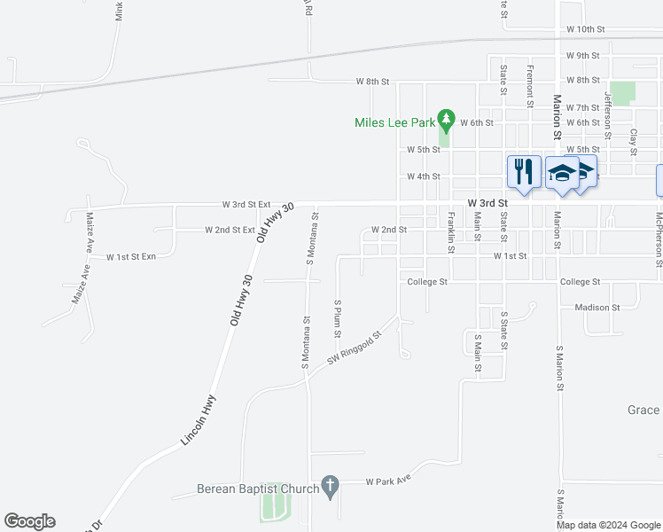 map of restaurants, bars, coffee shops, grocery stores, and more near 117 South Plum Street in Boone