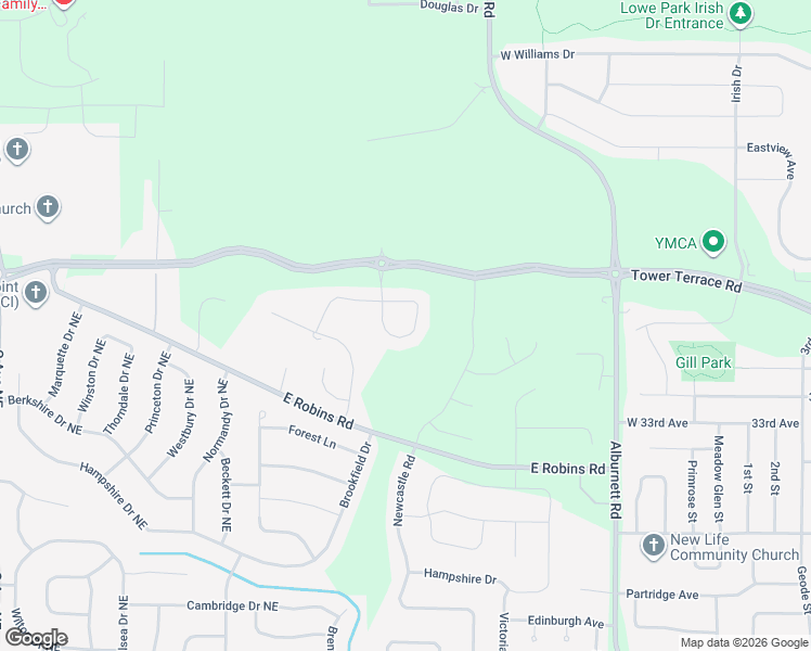 map of restaurants, bars, coffee shops, grocery stores, and more near 3462 Barnsley Circle in Marion