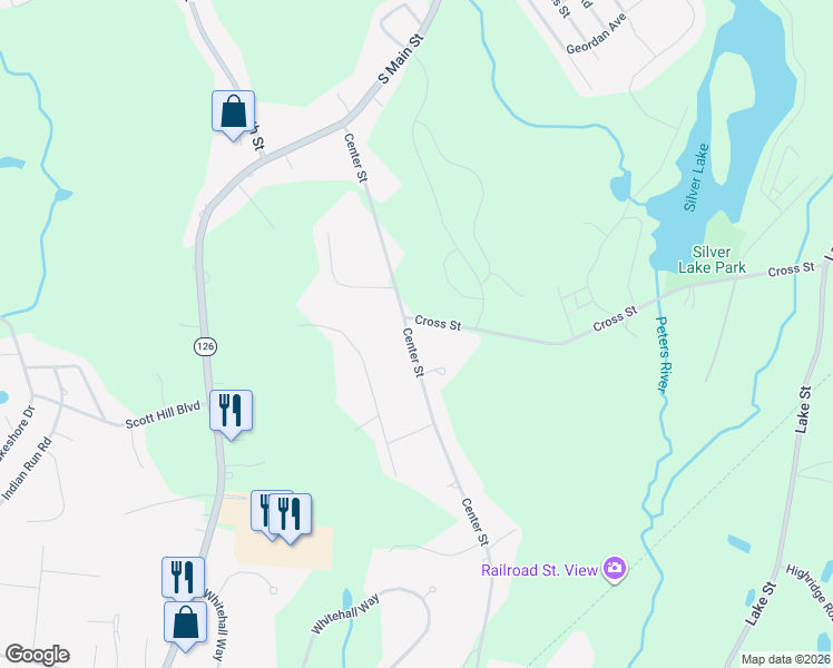 map of restaurants, bars, coffee shops, grocery stores, and more near 397 Center Street in Bellingham