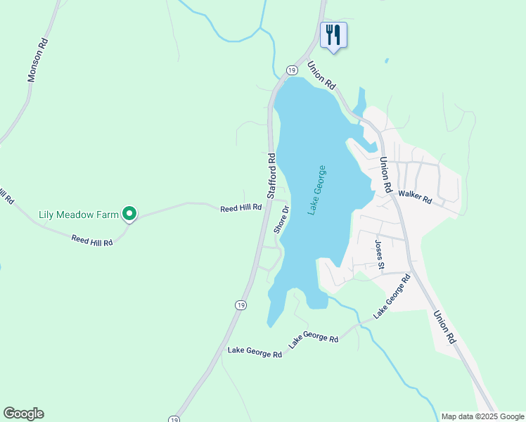 map of restaurants, bars, coffee shops, grocery stores, and more near 44 Stafford Road in Wales